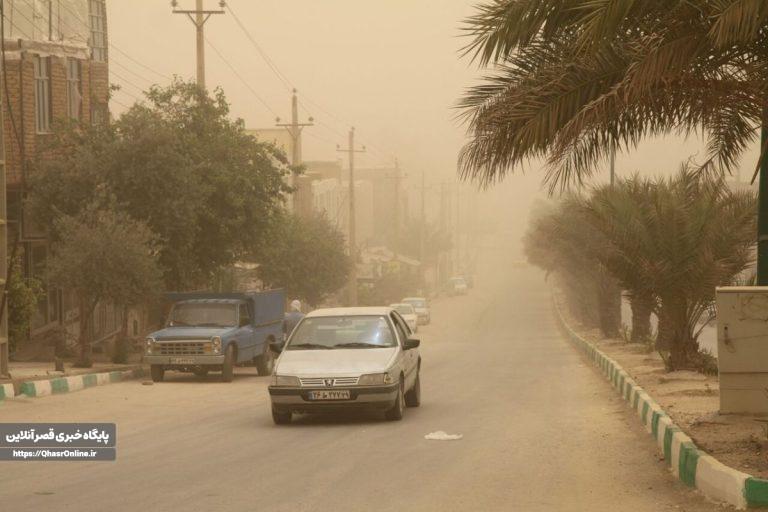 گرد و غبار دید افقی قصرشیرین کاهش داد