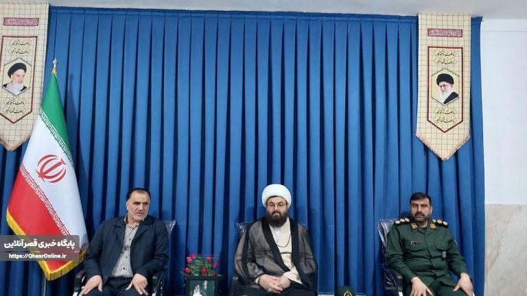 دیدار مسئولین و بسیجیان با امام جمعه شهرستان به مناسبت هفته بسیج