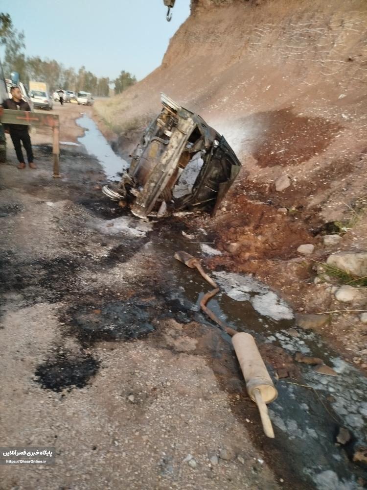 فوت یک جوان بر اثر واژگونی خودرو در جاده قصرشیرین به سرپل ذهاب