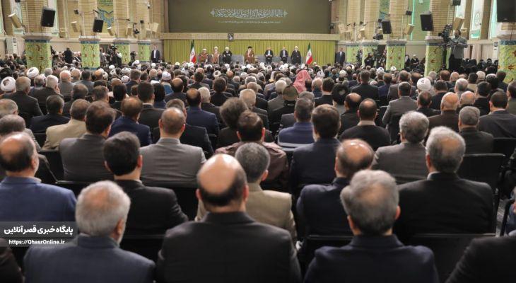 دیدار مسئولان نظام با رهبر معظم انقلاب