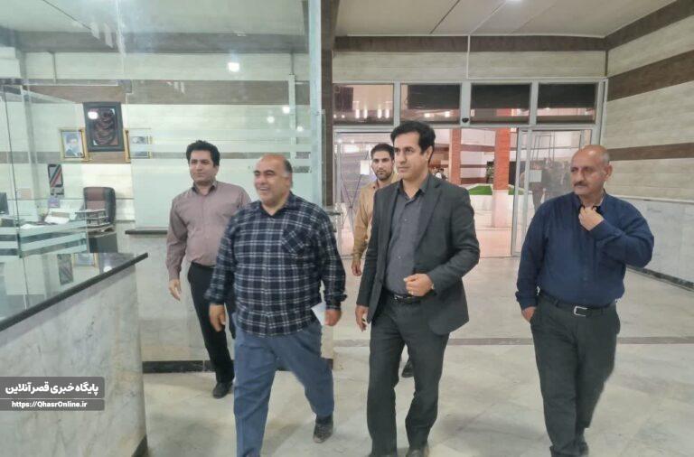 بازدید فرماندار قصرشیرین از گمرک خسروی با هدف تقویت تعاملات مرزی و تسهیل تجارت